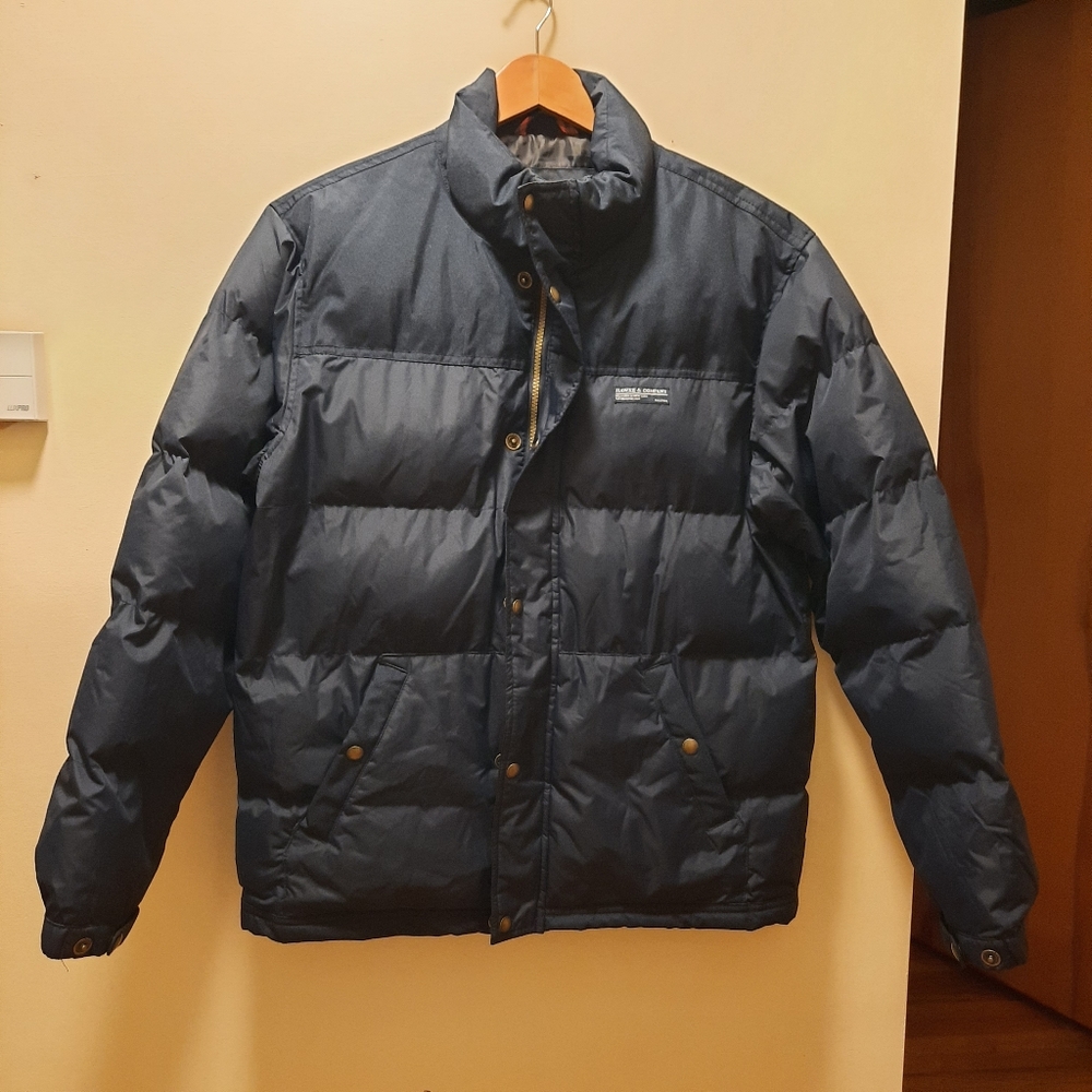 Hawk & Co Navy Blue shelled winter jacket
